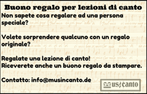 buono regalo vocal coaching